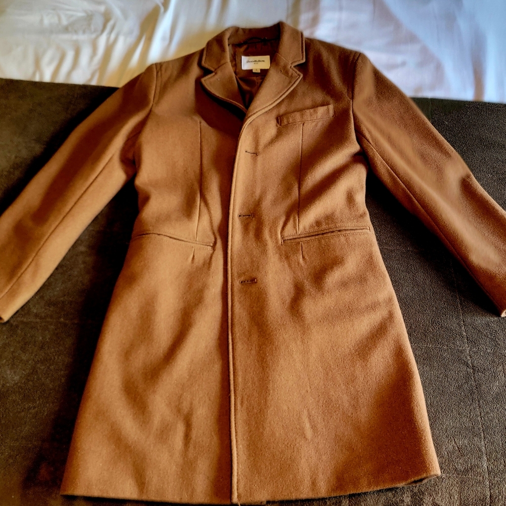 Goodfellow & Co Fox Brown Wool Trench Coat